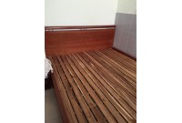 Giường MDF nâu